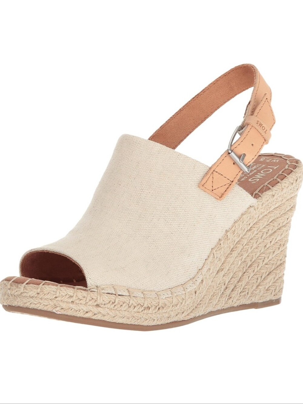 ⚡LIGHTENING SALE⚡ TOMS Natural/Oxford Leather Monica Pump - Size 8